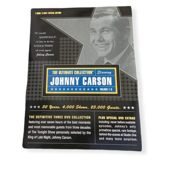 Ultimate Johnny Carson DVD Set Volumes 1-3 Seven Hours Special Extras Collectors - Picture 2 of 9